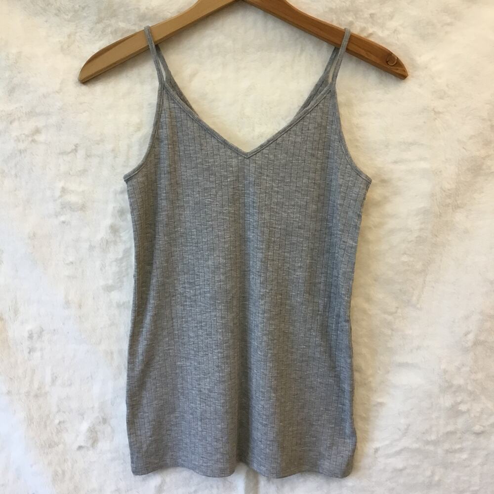 LOFT Gray Double V Cami - Picture 6 of 9